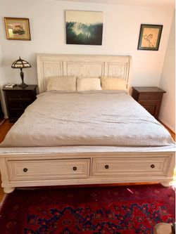King Size bed frame w/ mattress