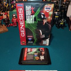 Sega Genesis Game "Big Hurt Baseball"  ( Vintage 1995 )
