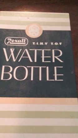 Rexall water bottle.