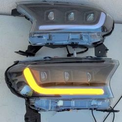 19-23 Ford Ranger LED DRL Projector Headlights Luces Calaveras Micas Faros Focos Faroles Headlamps
