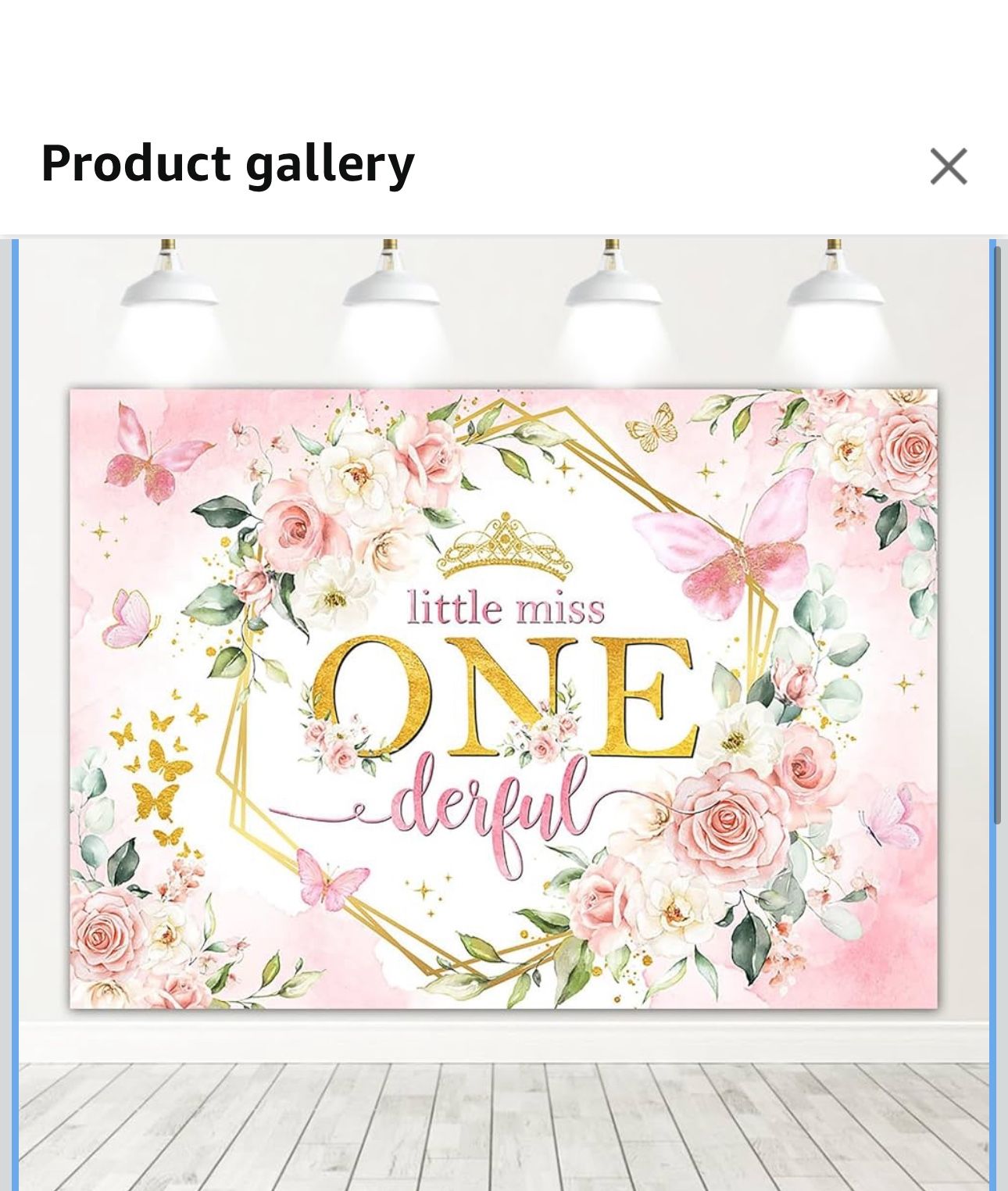 First Birthday BACKDROP BANNER