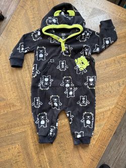 Carter's Baby Fleece Monster Romper 6M