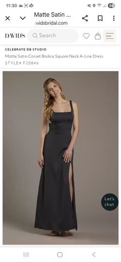 Matte Black Dress