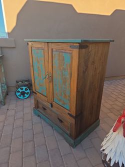 Rustic southwest style cabinet