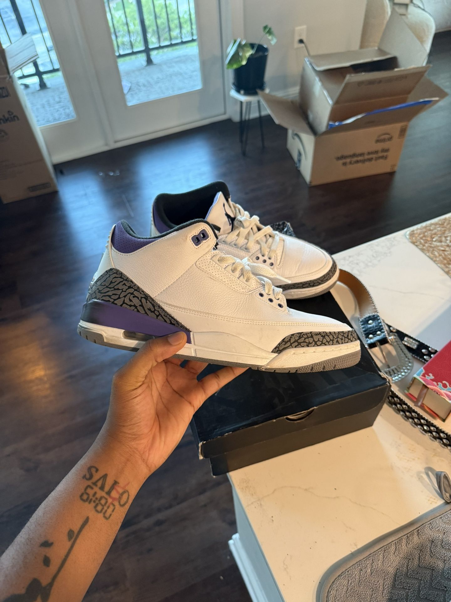 2022 Air Jordan 3 Retro 'Dark Iris'