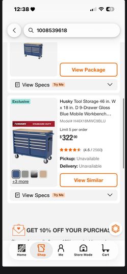 Husky 46 in. 9-Drawer Mobile Workbench
