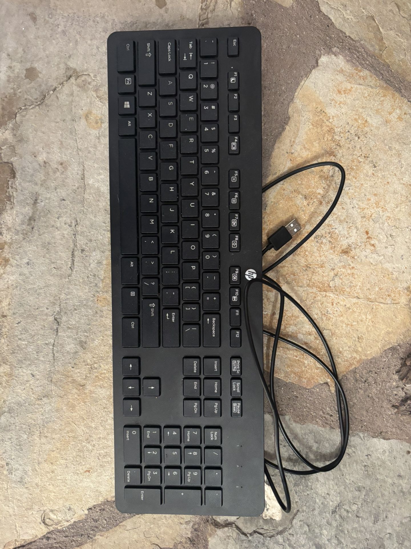 HP K1500 USB Wired Keyboard (Full Size with Numeric Keypad)