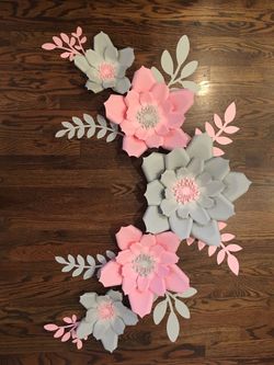 Paper flower set