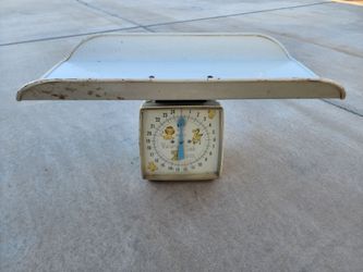 Cute Vintage Hanson Model 35 Baby Nursery Weight Scale Cartoon Animals