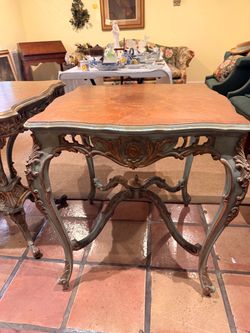 Antique Carved Wood Table