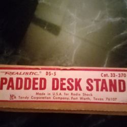 PADDED DESK TOP MIC. STAND BY REALISTIC
