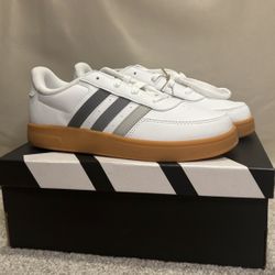 Adidas Breaknet 2.0 K Youth Sneakers White/Gray Size 4