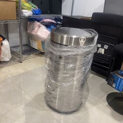 Stainless Steel Swing Top Can Trash 14.5 Gallon 