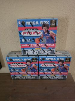 2021-22 Panini Prizm Basketball Mega Box Lot of 3