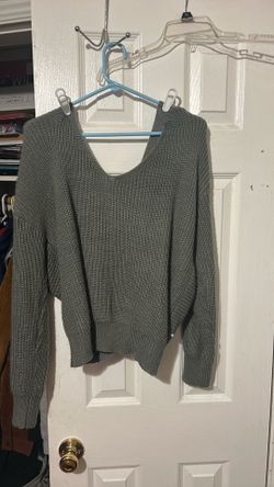 Gray Sweater Blouse