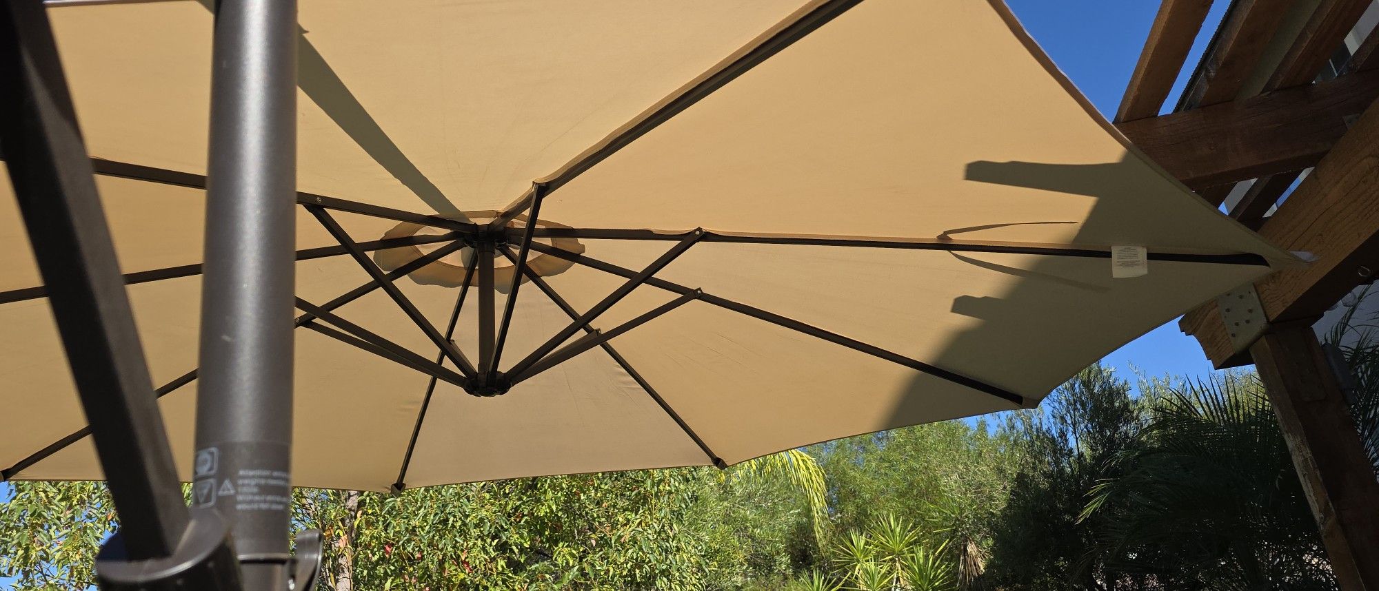 Outdoor Umbrella With Base & Stand
