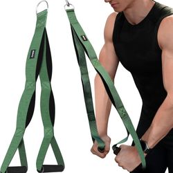 Tricep Rope Cable Attachment Handles, Tricep Pull Down Attachment for Cable Machine, 3 Lengths Tricep Rope for Face Pull, Push Down, Tricep Extension,