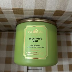 Bath & Body Works Eucalyptus Mint 3 Wick Candle 