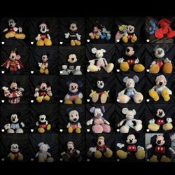 Assorted Mickey Mouse Plush Plushies 