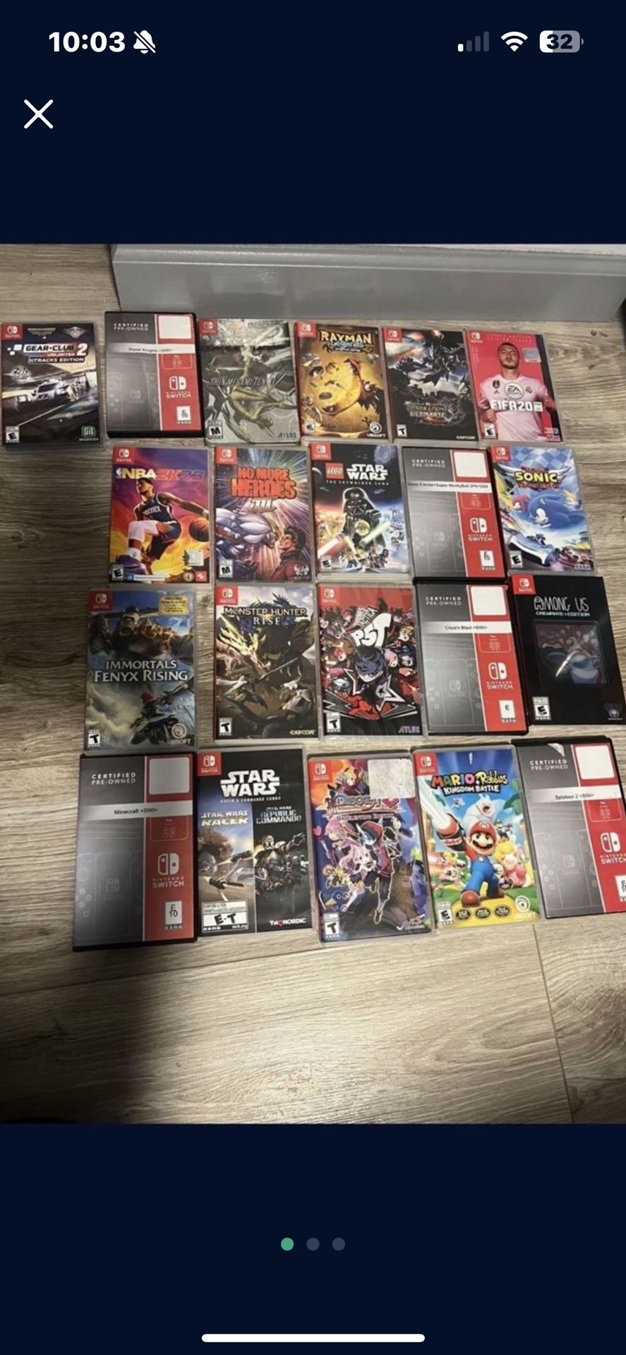 Nintendo Switch Games - $20 Each firm No Matter The amount of games purchased - Each Switch Game For Sale - the games in this listing are $20 each .