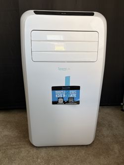 SereneLife Portable Air Conditioner with Heat & Built-in Dehumidifier 12,000 BTU, Portable Heater & AC for Rooms up to 550 Sq Ft - Remote Control