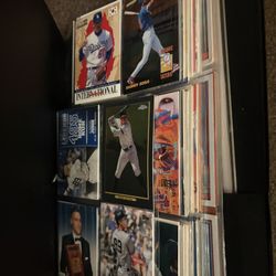 Binder of Vintage Baseball Cards