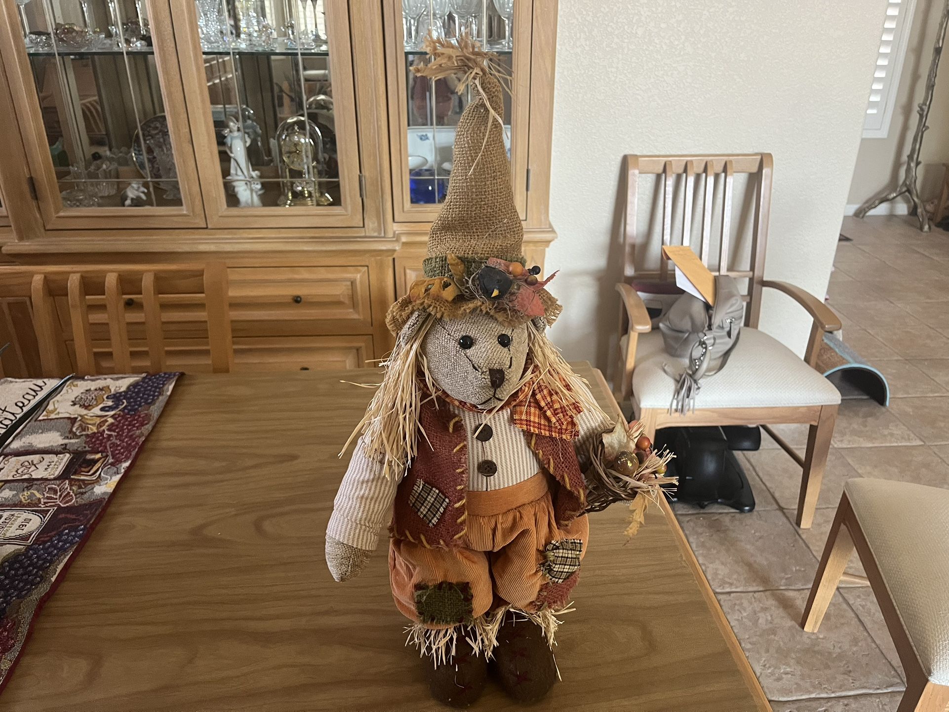 Collectible “Heritage Mint Ltd” Mouse Scarecrow Autumn Decor