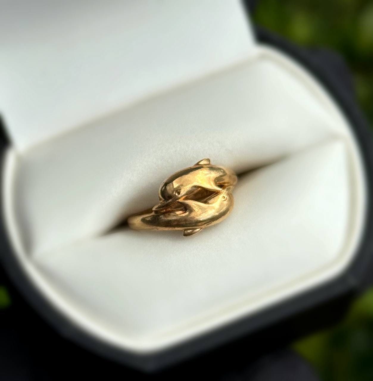 Jewelry 14k solid yellow gold dolphin π¬ ring sz 5.00