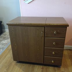 A Sewing Machine Cabinet