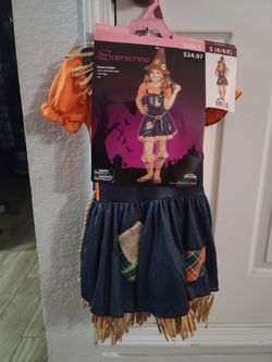 Girls Sacarecow Halloween Costume