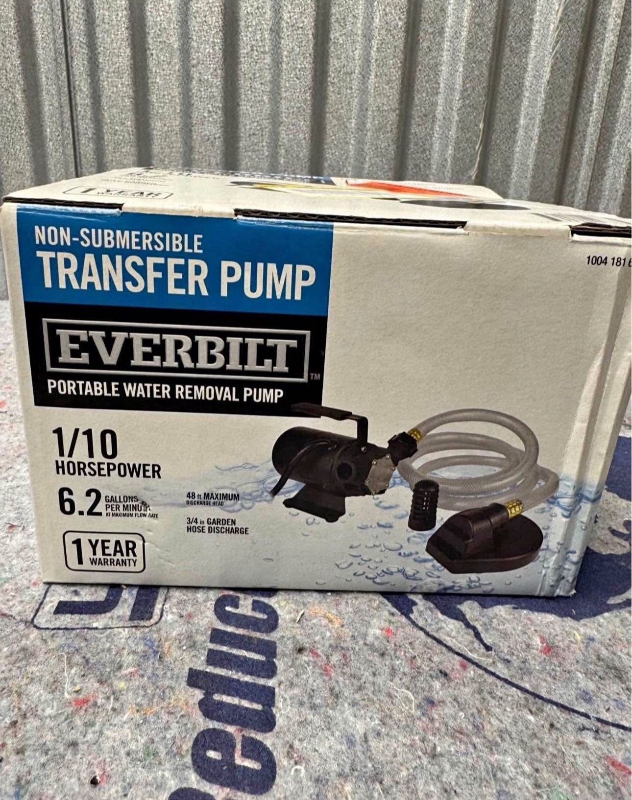 🔥 1/10 HP Non-Submersible Self-Priming Transfer Pump (retail $158)