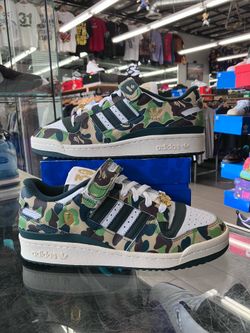 Adidas Forum 84 Low Bape 30th Anniversary Green Camo