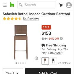 For Brand New Safavia Patio Barstools  