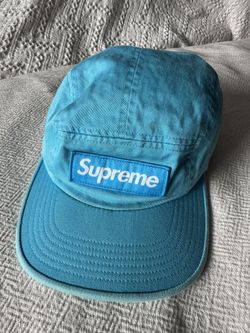 Classic Supreme Washed Twil Camp Cap Leather Strap
