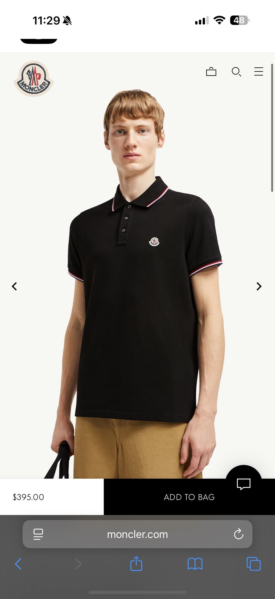 Moncler Men’s polo 