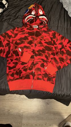 Bape Red Camo Hoodie 