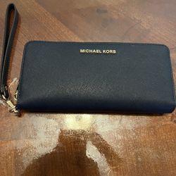 MK Wallet Authentic New Navy 