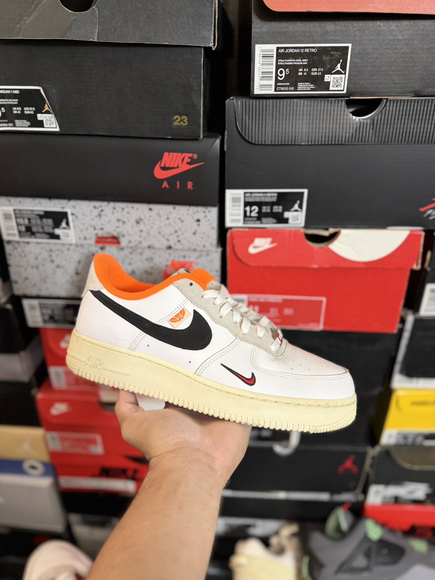 Nike Air Force 1 Low Hoops size 9.5 USED But Clean