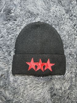 Chrome Hearts Cashmere Sludge Beanie Black/Red