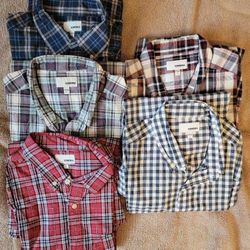 Men’s Shirts (five) LG Sonoma Long sleeved Button Down 