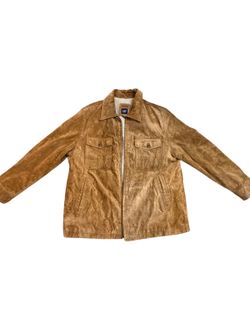 Gap Sherpa Lined Faux Suede Jacket Mens XXL