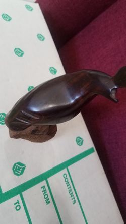 Wooden Carved Whale