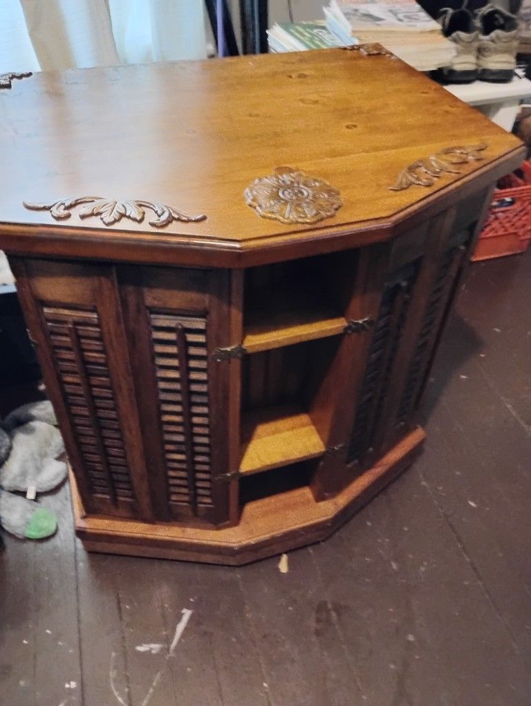 Vintage Serving Cabinet-Solid Wood