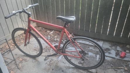 Motobecane Red Hybrid City Bike