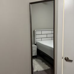 62” x 20” Full-Length Wall Mirror with Wood Frame