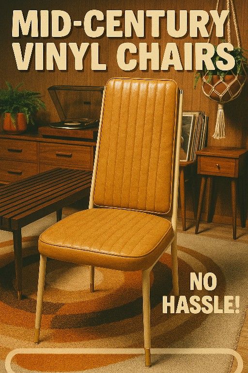 2 MCM Kitchenette Vinyl Chairs