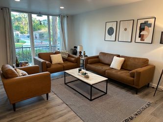 Mid century modern couch set