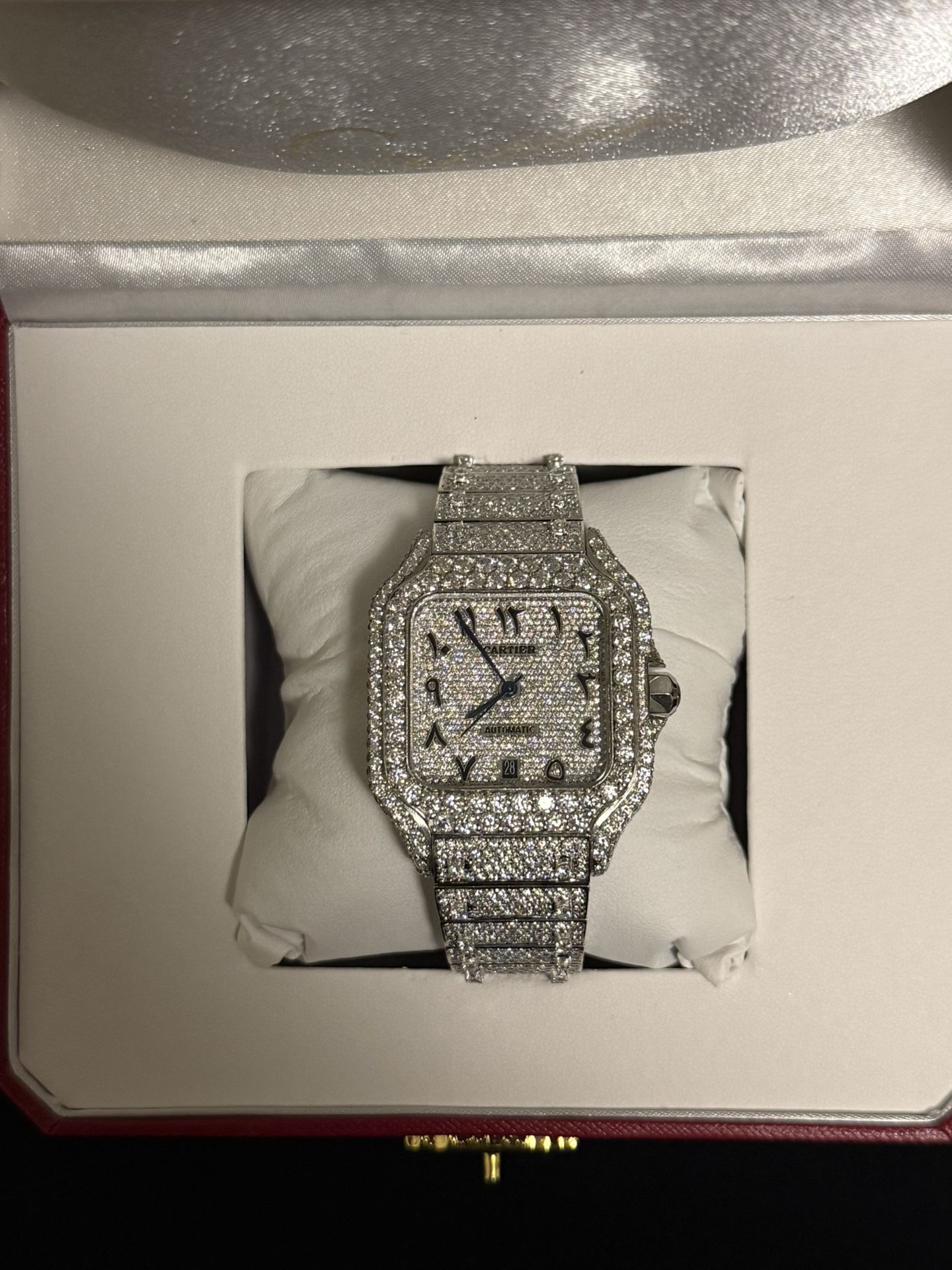 Cartier Moissanite Watch
