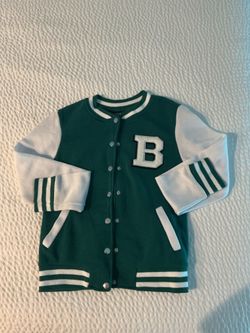 Green & White Varsity Jacket