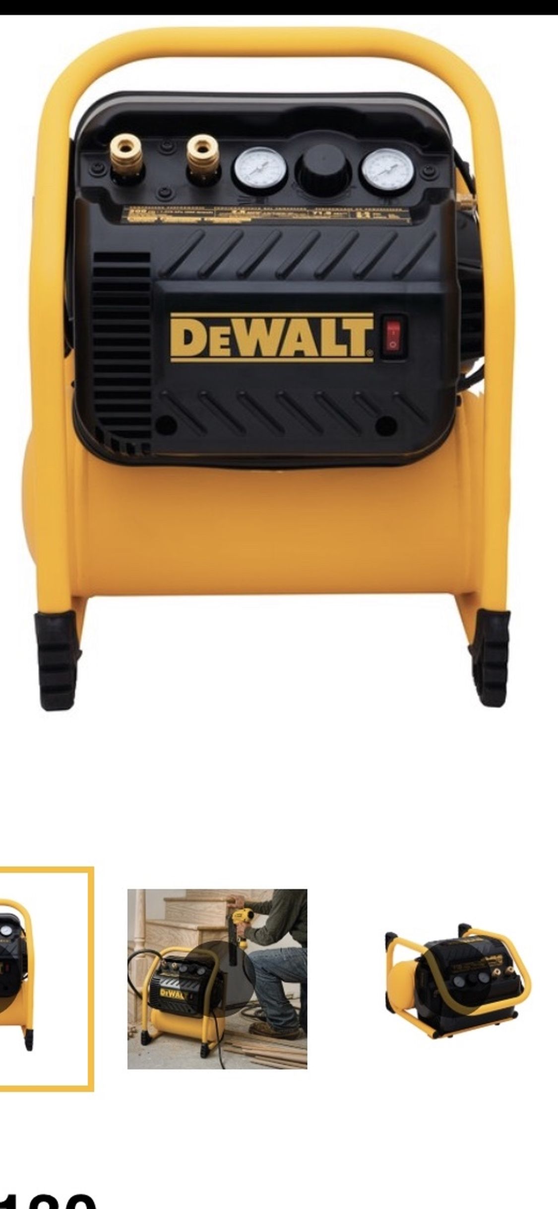 BRAND NEW Dewalt Silent Air Compressor 200psi (retail $375+)